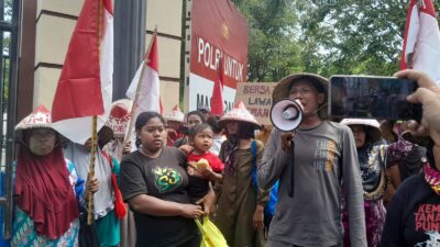 Geruduk Polresta Pati, Puluhan Petani Pundenrejo Tuntut Segera Tangkap Premanisme Suruan PT. LPI