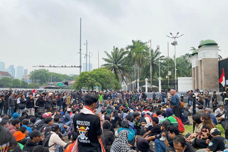 Mahasiswa bersama Koalisi Masyarakat Sipil untuk Pembaruan KUHAP akan menggelar aksi demonstrasi di depan Gedung DPR RI, (Sumber foto : Kompas.com)
