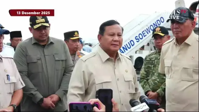 Presiden Prabowo Subianto meminta adanya pengurangan tarif secara signifikan pada sejumlah layanan transportasi dan (Sumber foto : Kompas.TV)