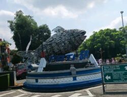 Tugu Knalpot Bandeng di Simpang Lima Dibongkar, DPUTR: Demi Penataan Alun-alun Lebih Estetik