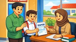 Ayah Turun Tangan, Sekolah di Pati Dipenuhi Bapak-Bapak Ambil Rapor Anak