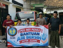 Tanggap Kekeringan di Pati, PGSI Salurkan Puluhan Ribu Liter Air Bersih untuk Warga Terdampak