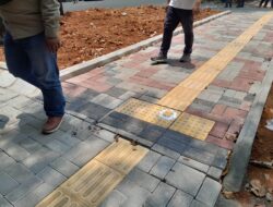 Baru 40 Persen, Paving Trotoar Sudirman Sudah Banyak Pecah, Pelaksana Janji Ganti